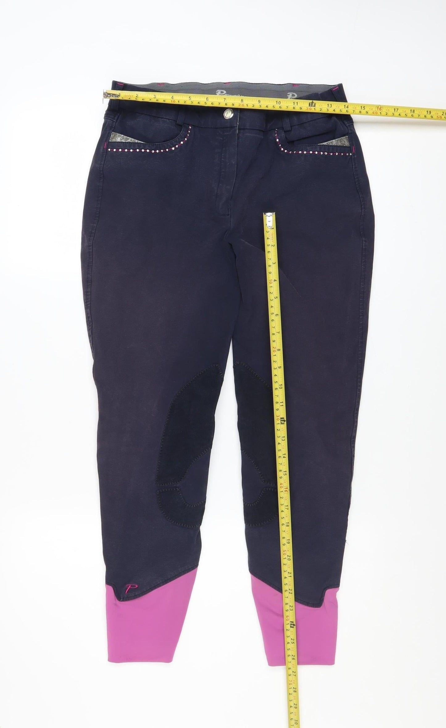 Performance Womens Blue Riding Trousers Size 14 Stretch Twill