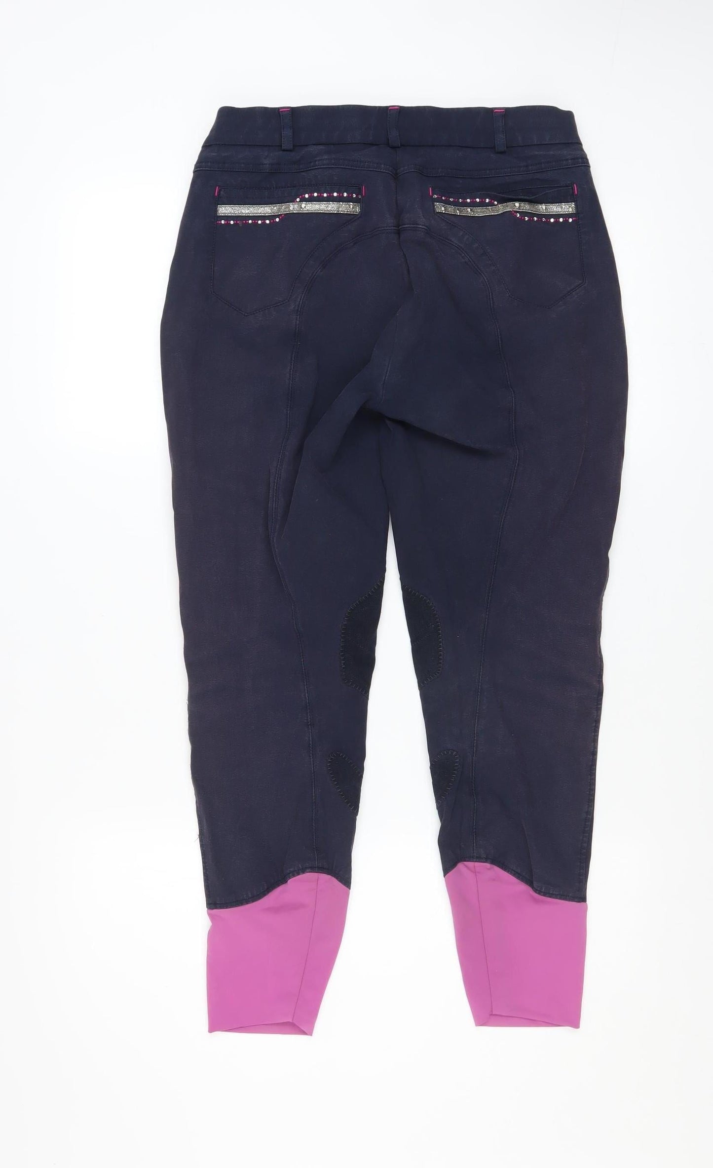 Performance Womens Blue Riding Trousers Size 14 Stretch Twill