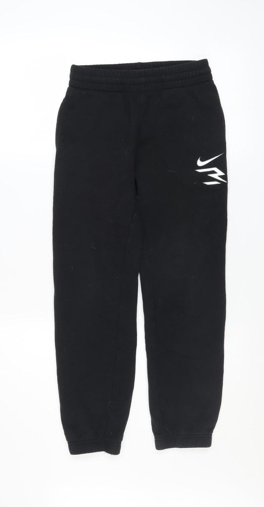Nike 3 Brand Boys Black Jogger Sweatpants 10-12 Years Cotton Blend