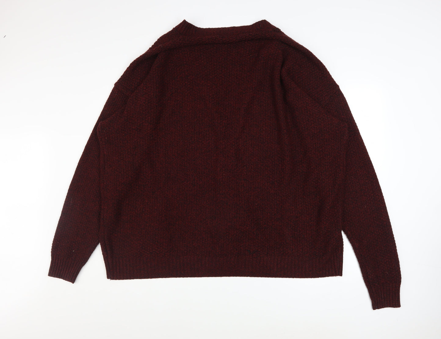Louie James Men's Brown 5XL Cable Knit Button Cardigan