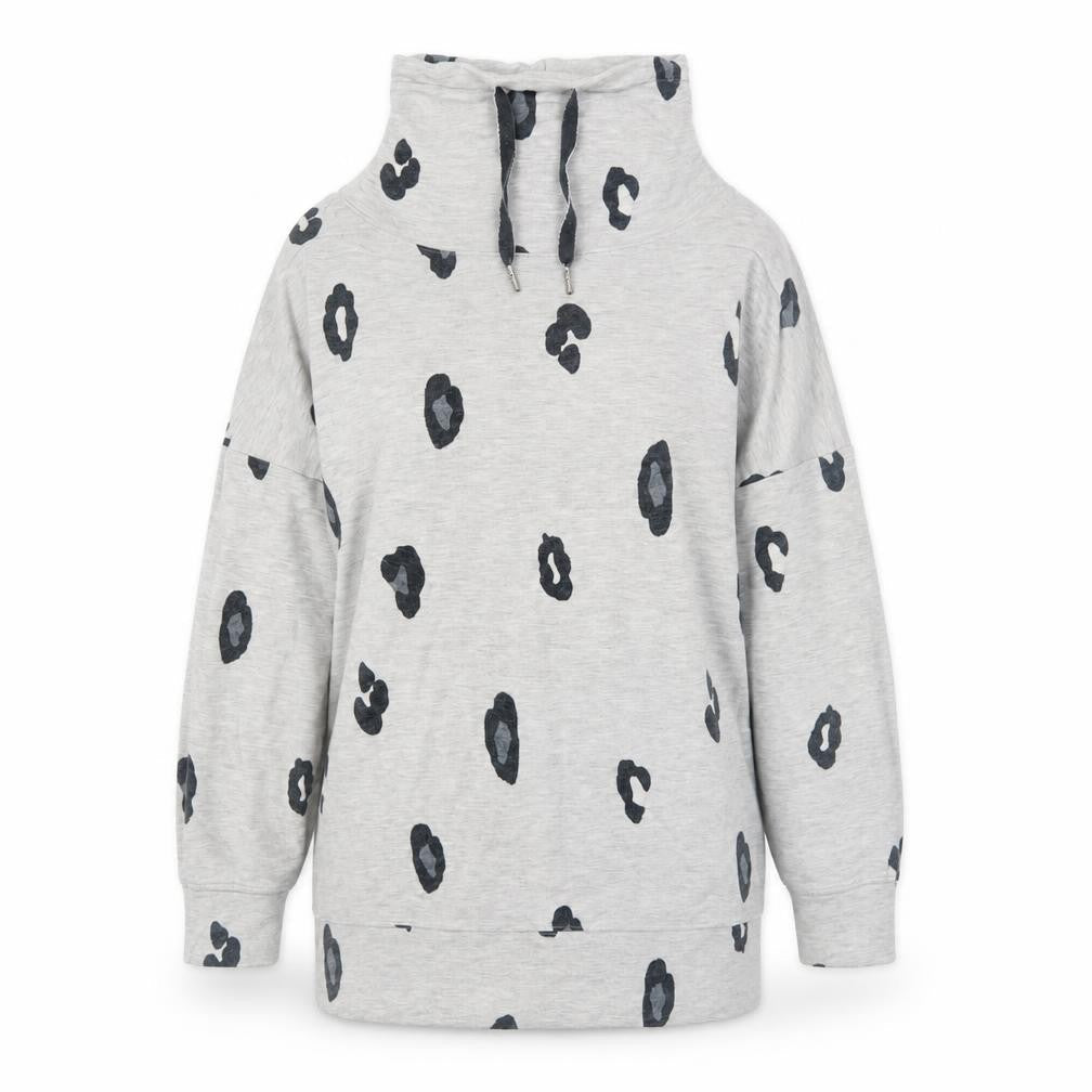Marks and Spencer Womens Grey Animal Print Pullover Sweatshirt Size 10