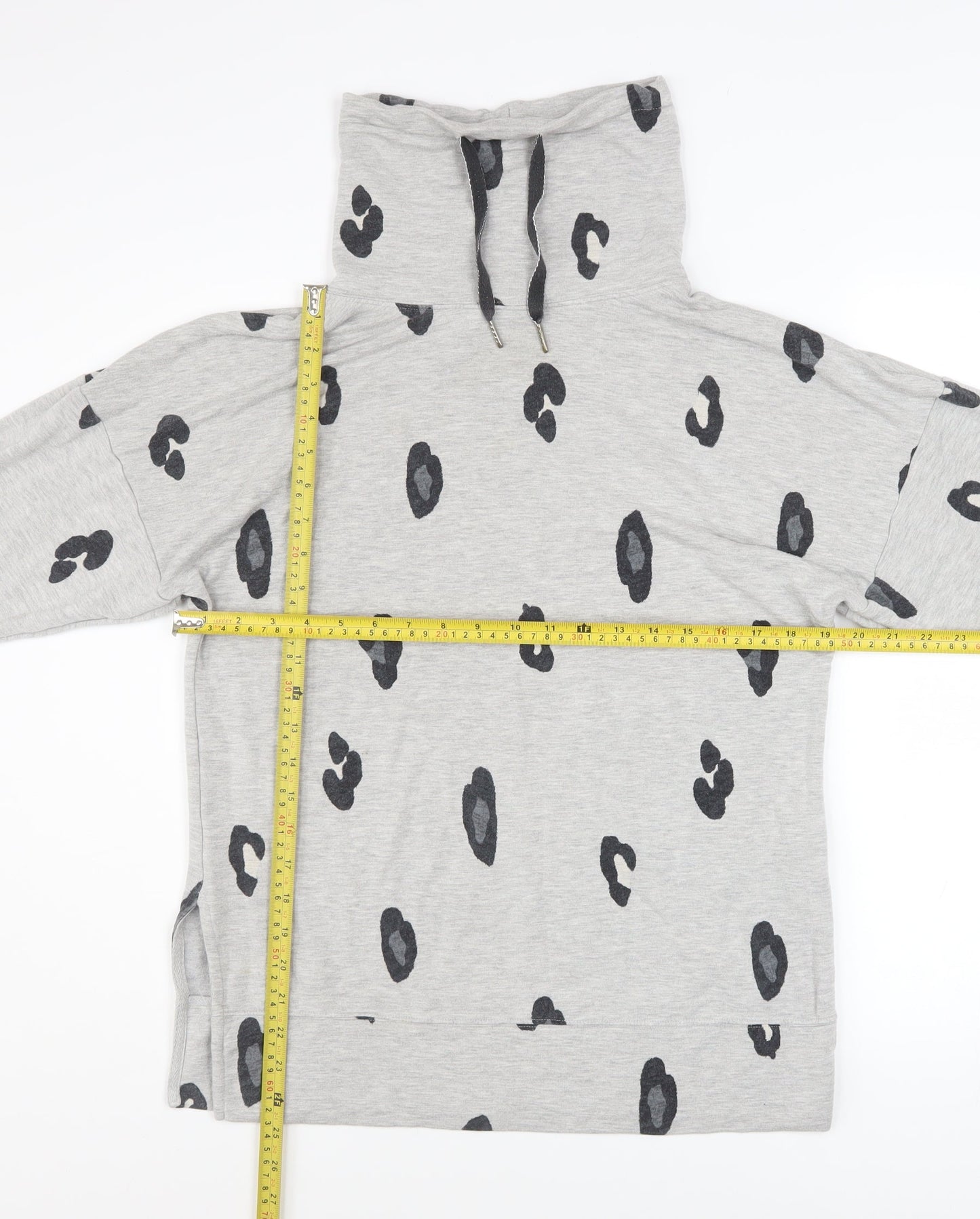 Marks and Spencer Womens Grey Animal Print Pullover Sweatshirt Size 10
