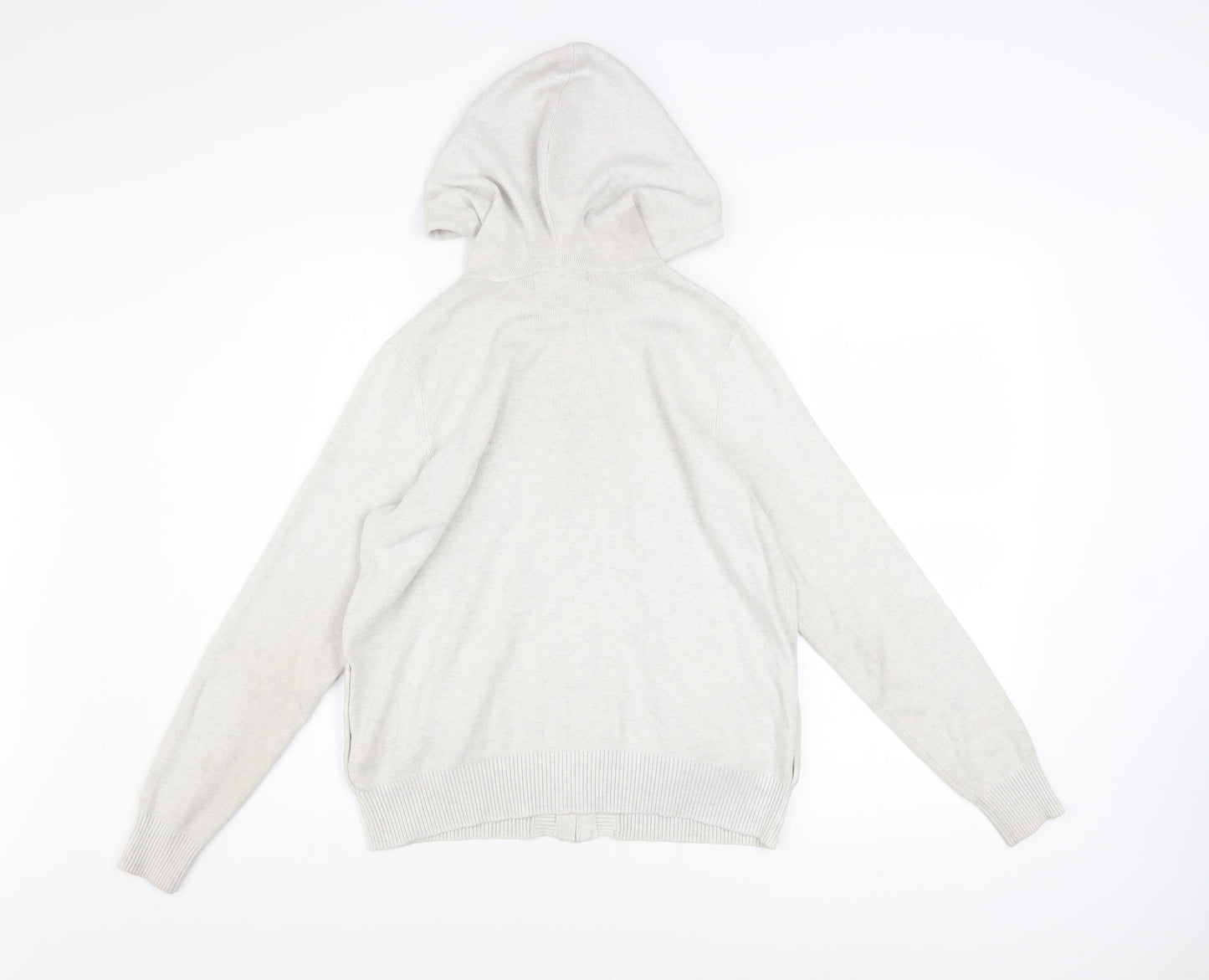 Marks and Spencer Women’s Light Grey Hooded Zip Jacket Size S Regular Fit