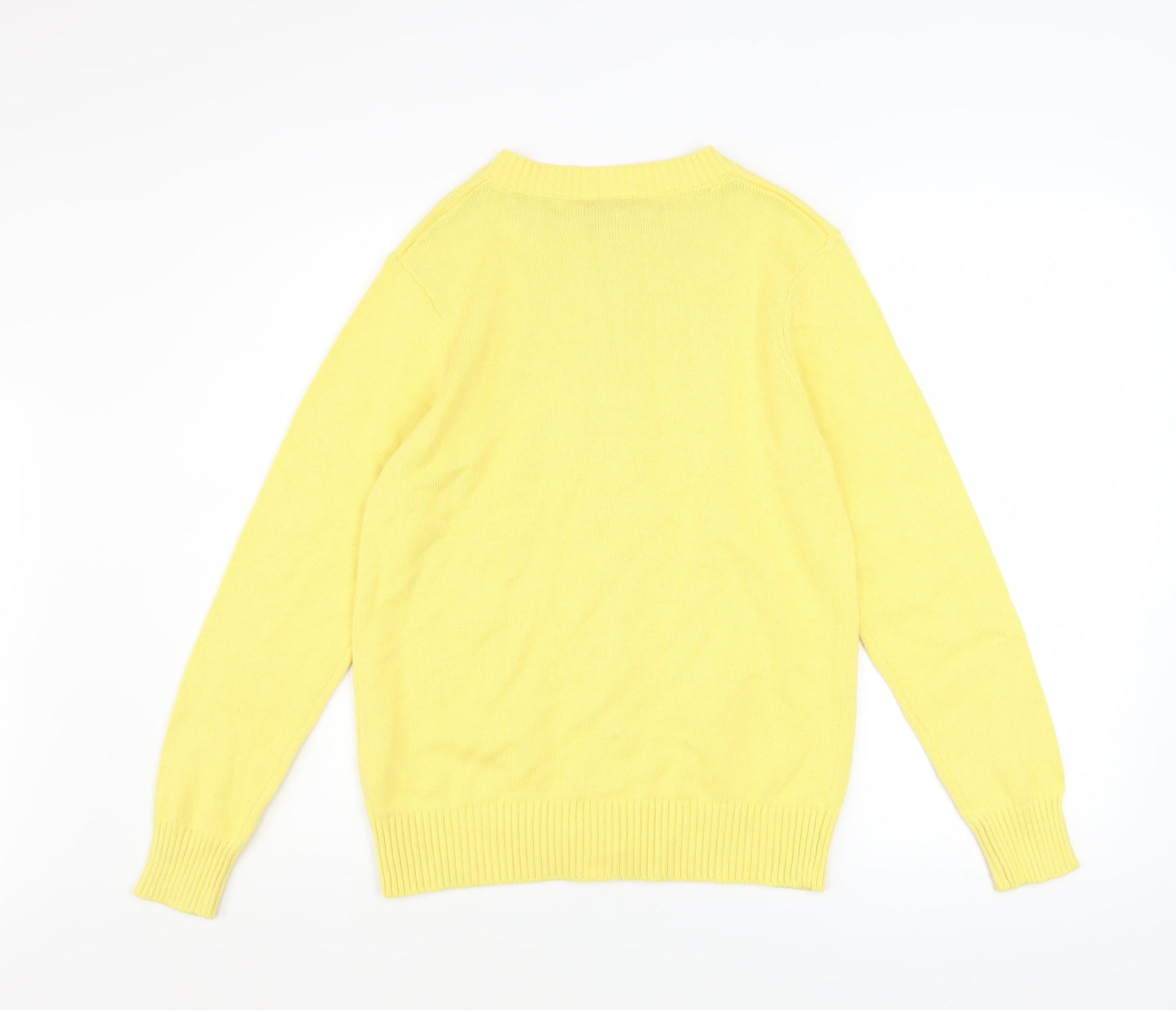 Damart Women Yellow Size 10 Full Zip Cotton Basic Jacket