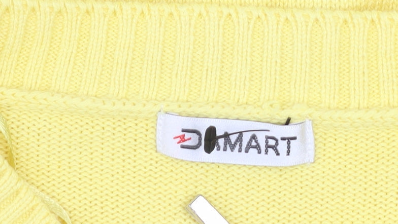 Damart Women Yellow Size 10 Full Zip Cotton Basic Jacket