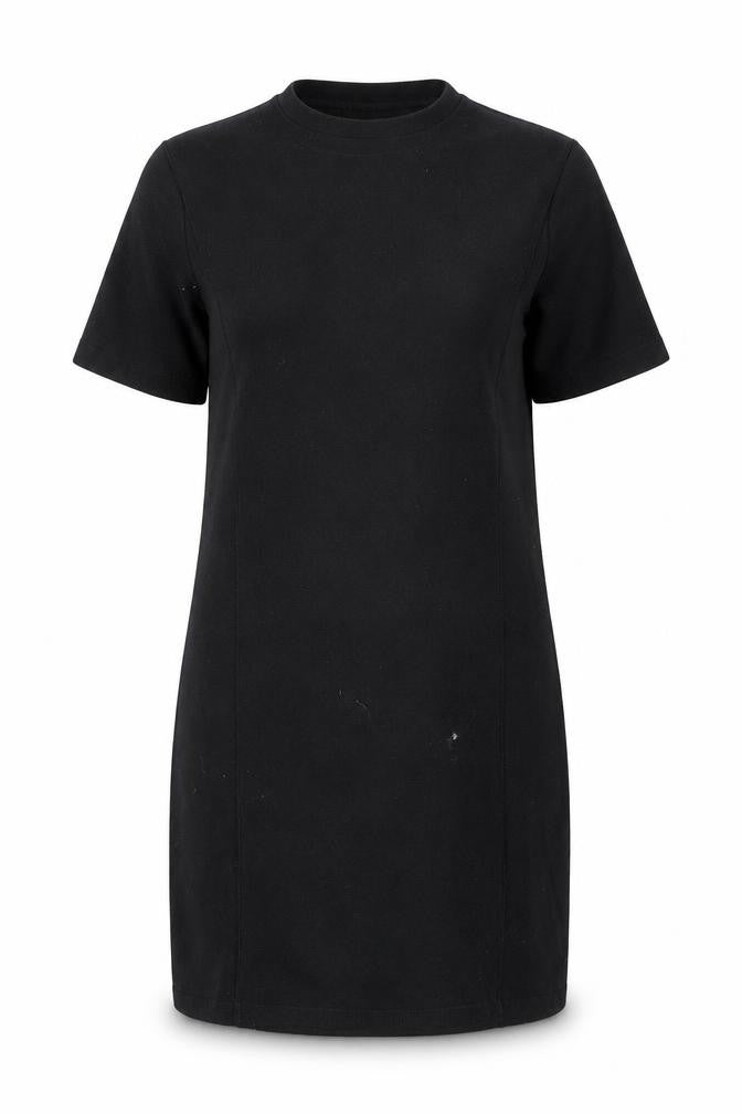 Warehouse Women’s Black Knit T-Shirt Dress Size 10 Short Sleeve