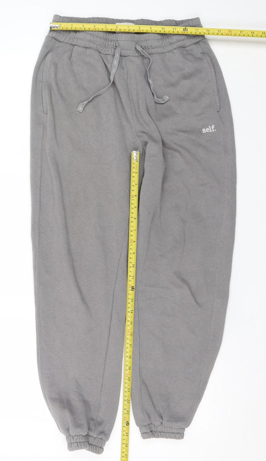 Next Men Grey Jogger Sweatpants Size S Regular Fit Elastic Waist