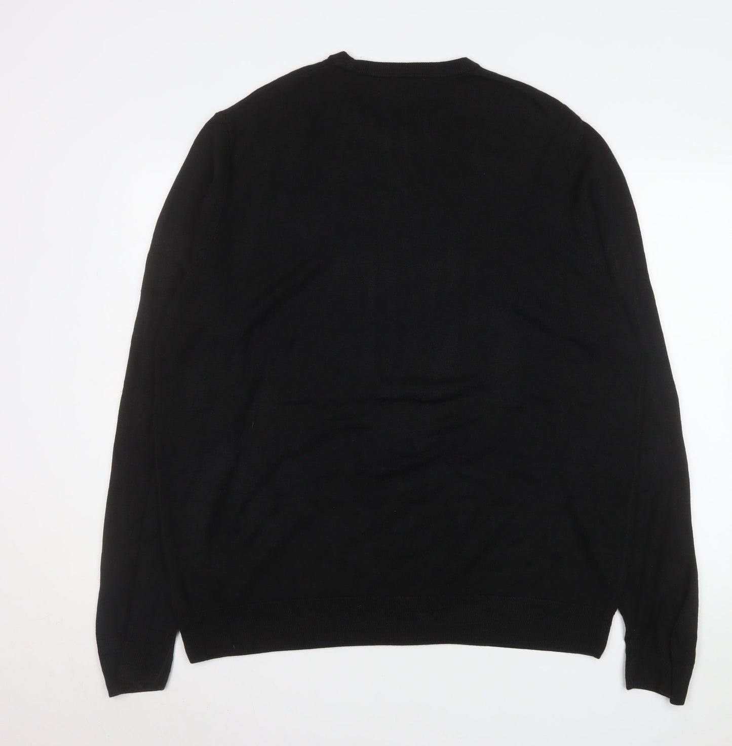 Marks and Spencer Men’s Black 2XL Crew Neck Pullover Jumper