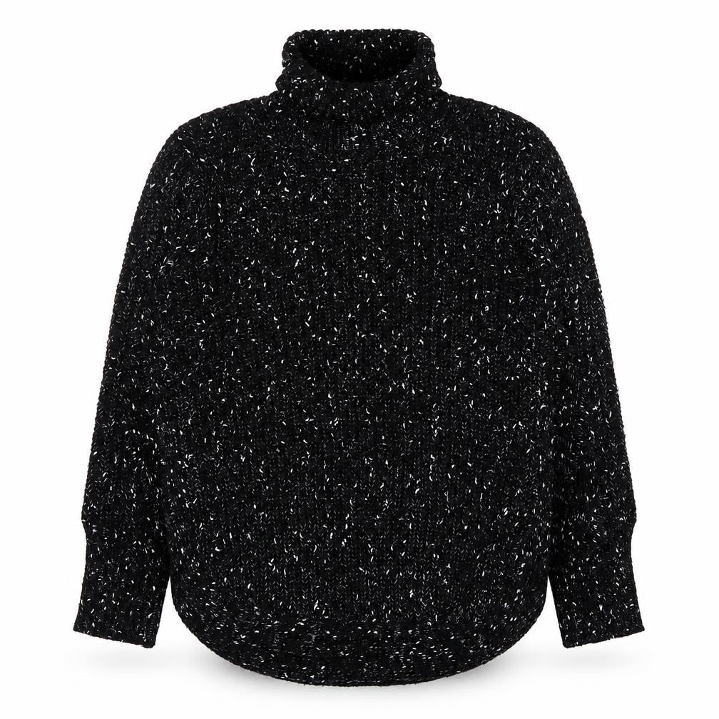 Stella Morgan Women’s Black Chunky Knit Roll Neck Jumper Size 16