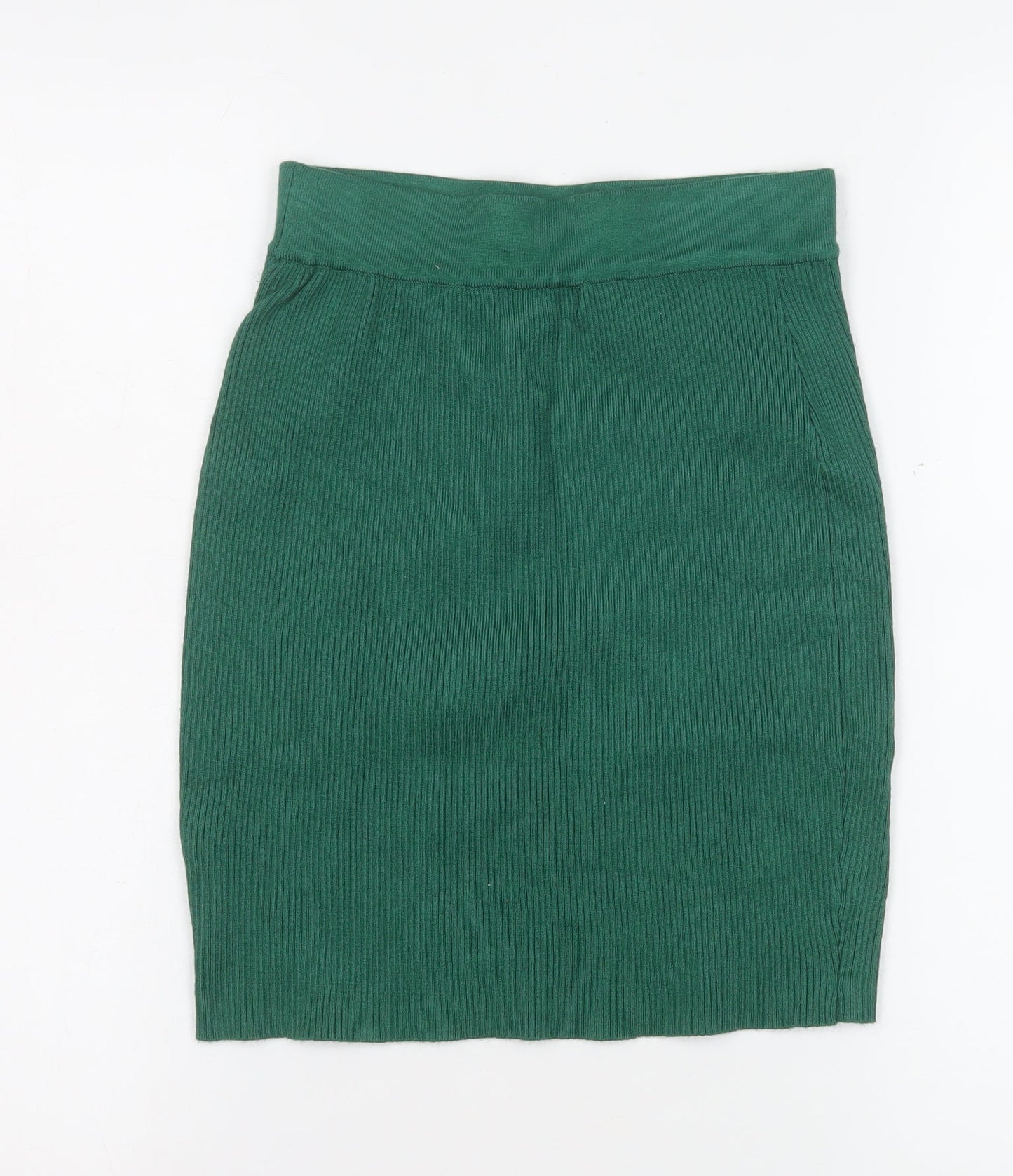 Sorelle UK Women’s Green Ribbed Knit Pencil Skirt Size S