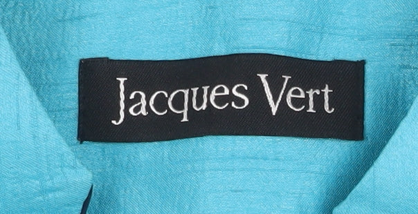 Jacques Vert Women's Blue Shawl Collar Blazer UK 16 - Formal Tailored Jacket