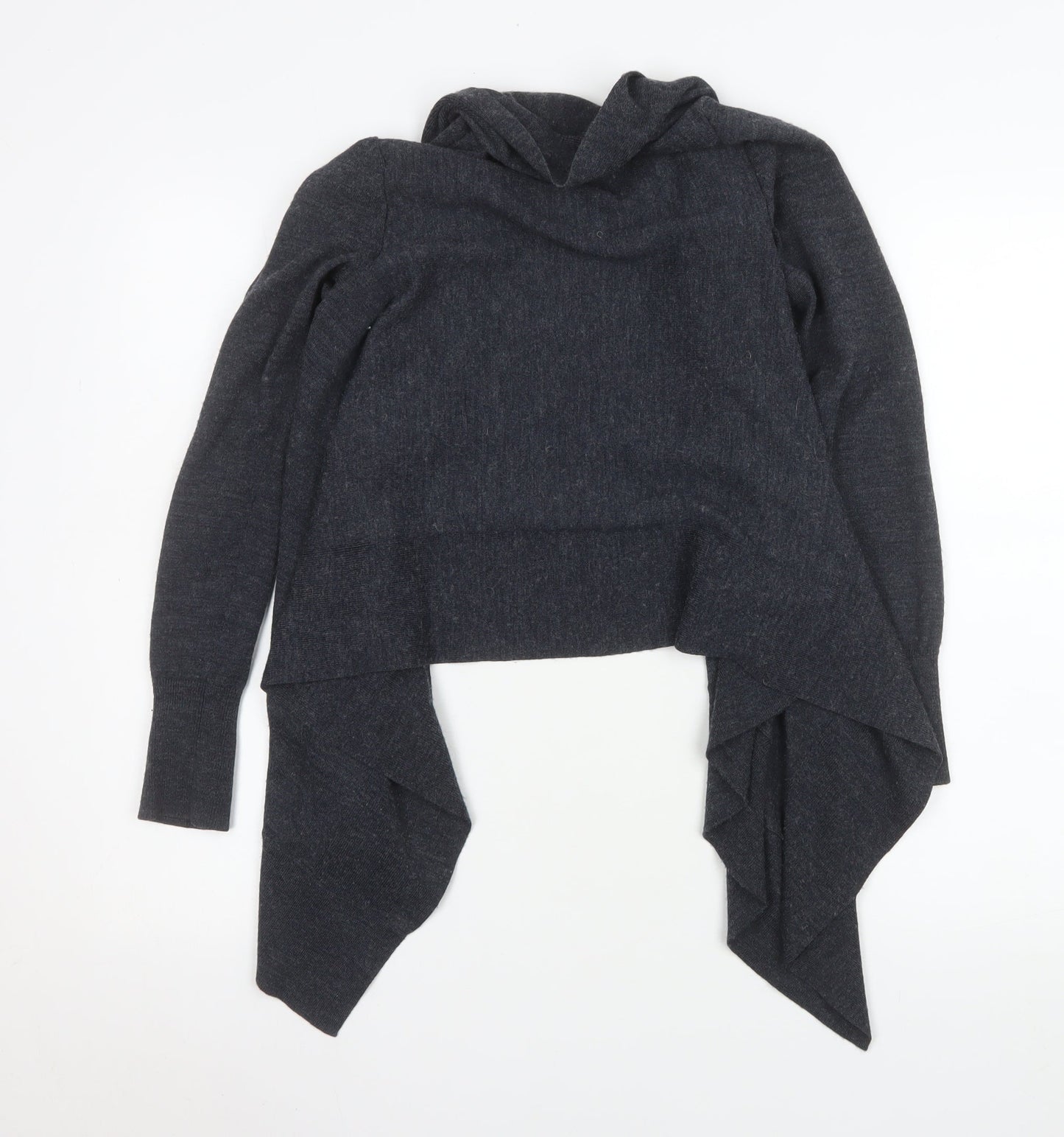 H&M Women’s Grey Wool Blend Wrap Cardigan XS