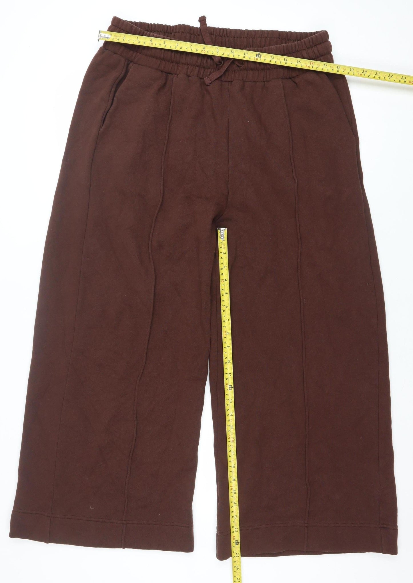 Ro&Zo Petite Women’s Brown Jersey Relaxed Tracksuit Sweatpants L