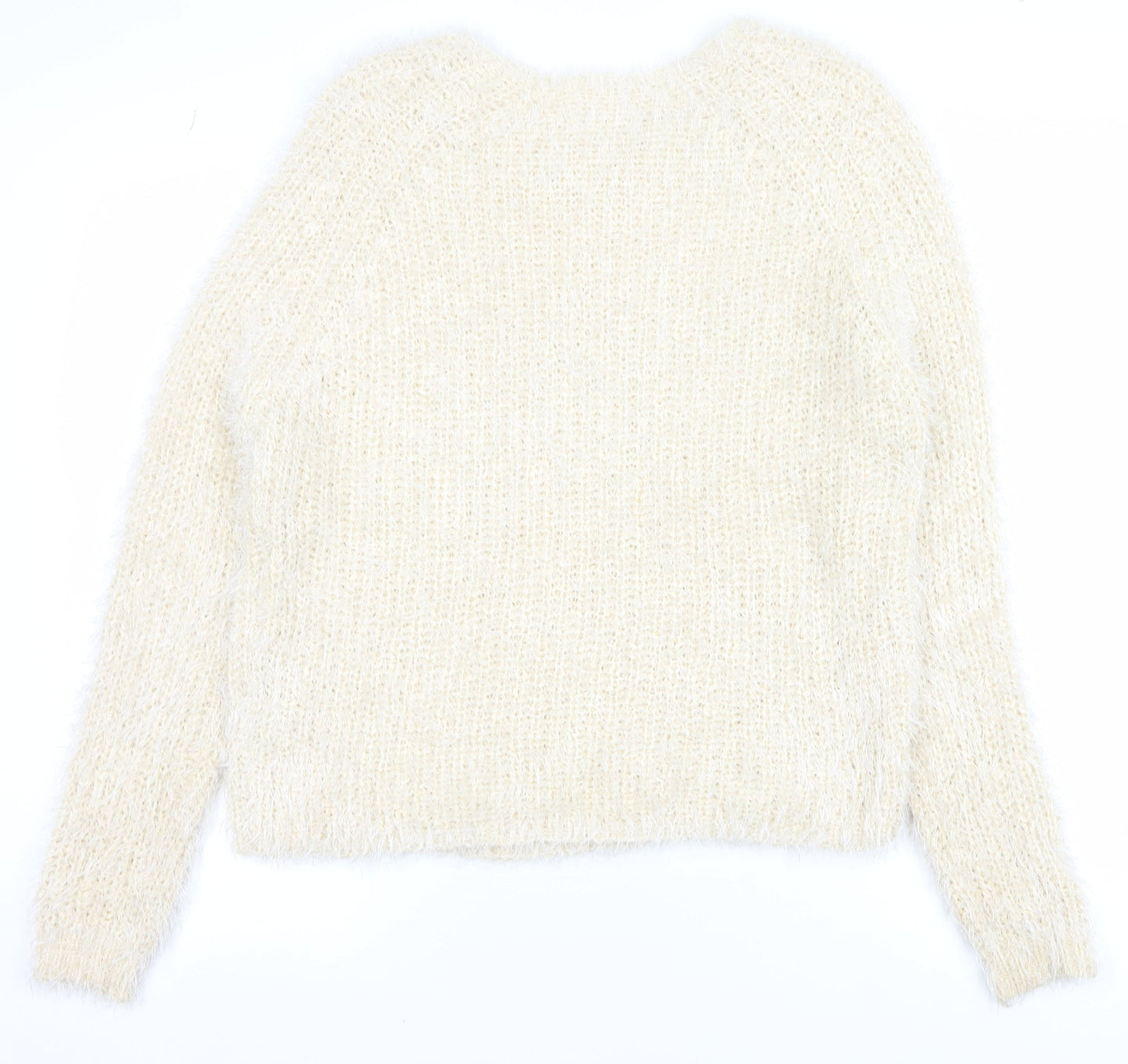 Marks and Spencer Women’s Ivory Cable-Knit Pullover Jumper Size 14