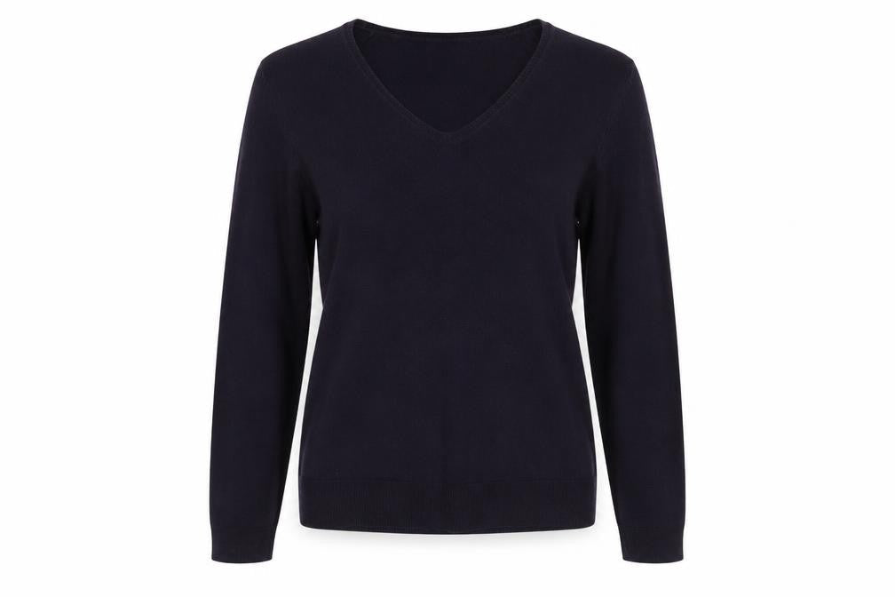 Marks and Spencer Women’s Purple V-Neck Acrylic Jumper UK 14