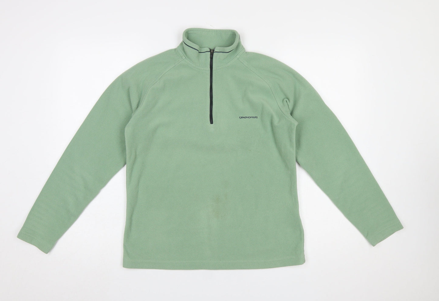 Craghoppers Women’s Green Fleece 1/4 Zip Pullover Sweatshirt UK 10