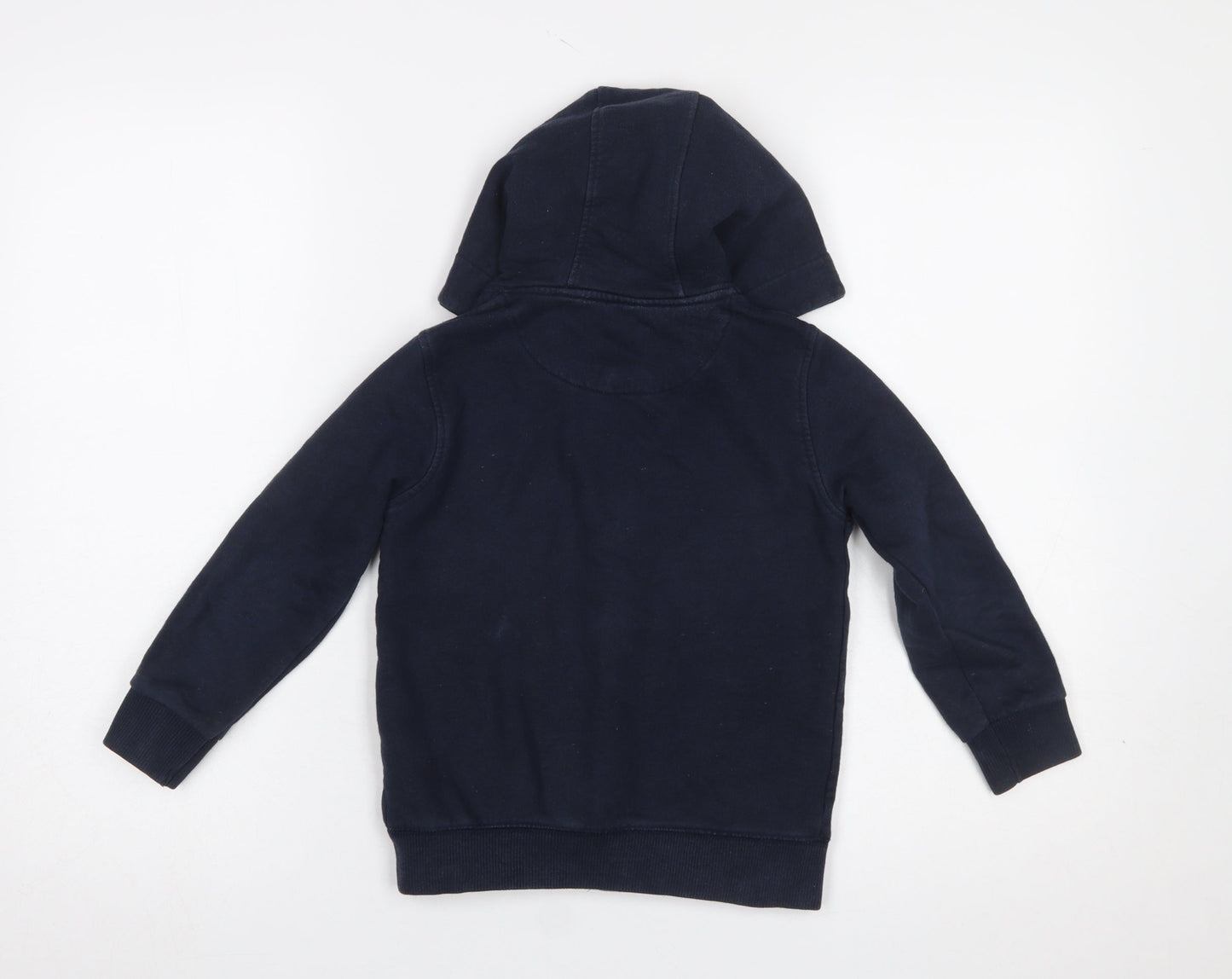 SoulCal & Co Boys Navy Full Zip Hoodie 6-7 Years Cotton Blend Casual