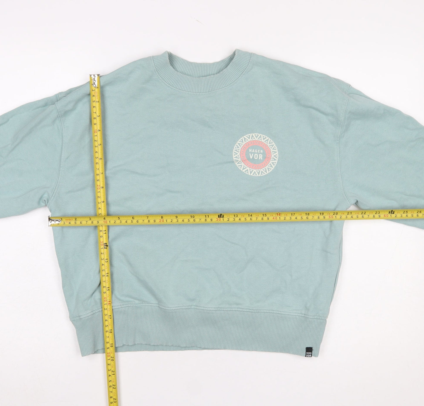 Hager Vor Women’s Blue Organic Cotton Pullover Sweatshirt Size S