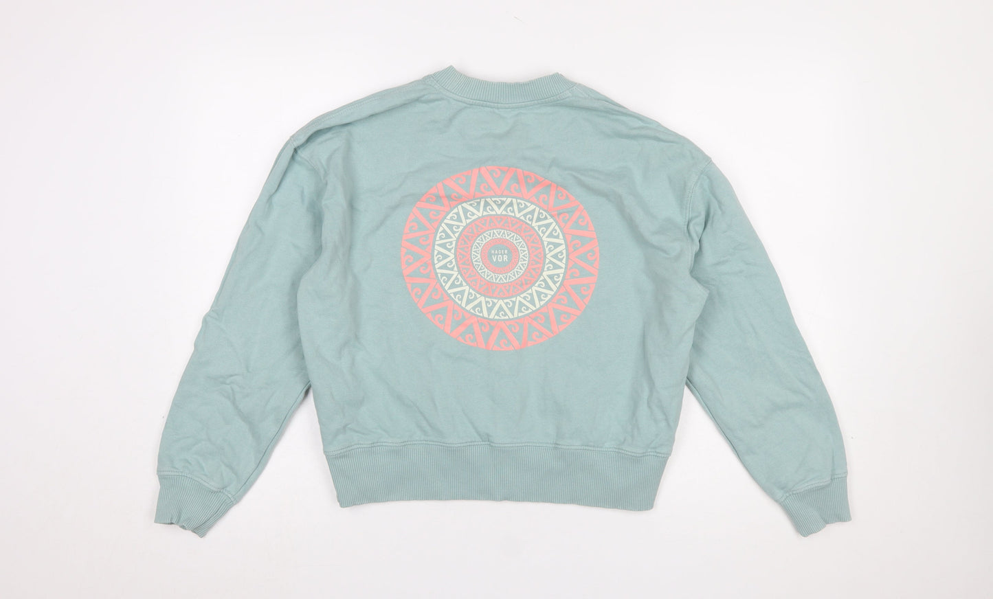 Hager Vor Women’s Blue Organic Cotton Pullover Sweatshirt Size S