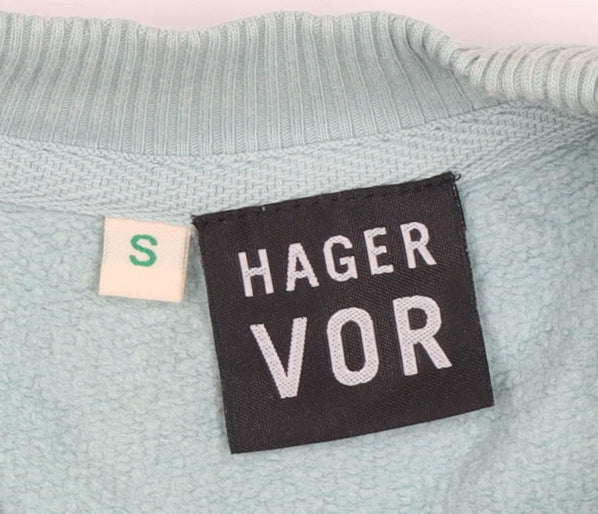 Hager Vor Women’s Blue Organic Cotton Pullover Sweatshirt Size S