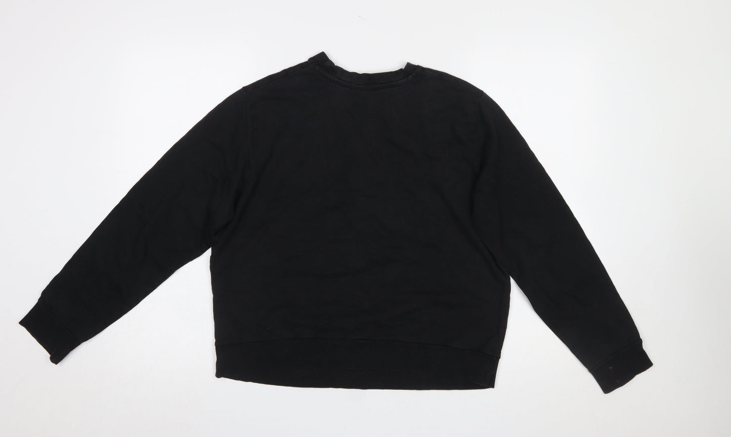 ASOS Women Black Los Angeles West Coast Cotton Sweatshirt UK 10