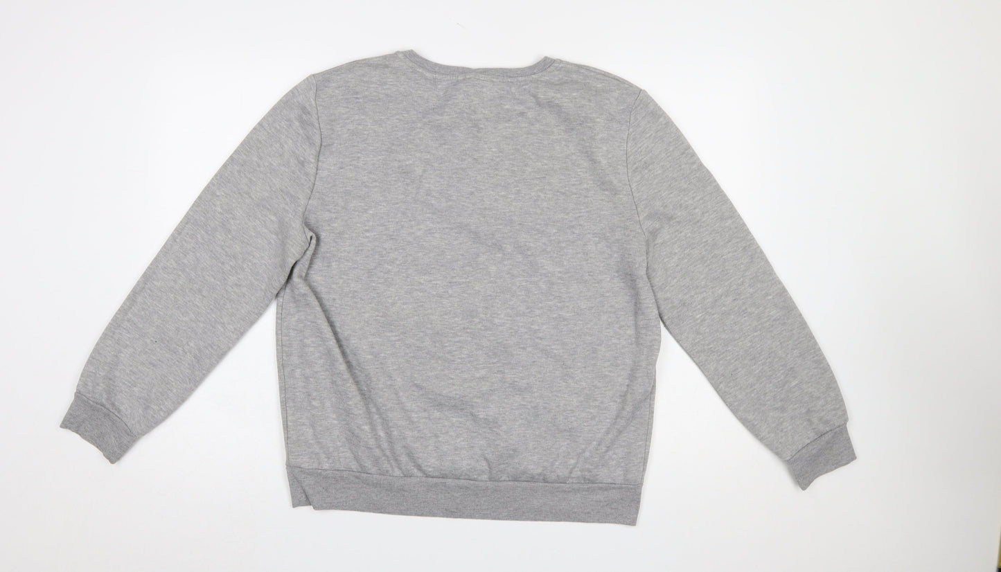 Disney Primark Women's Grey Stitch Christmas Sweatshirt Size M 12/14