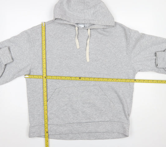 ASOS Design Women’s Grey Pullover Hoodie Size 12 Relaxed Fit