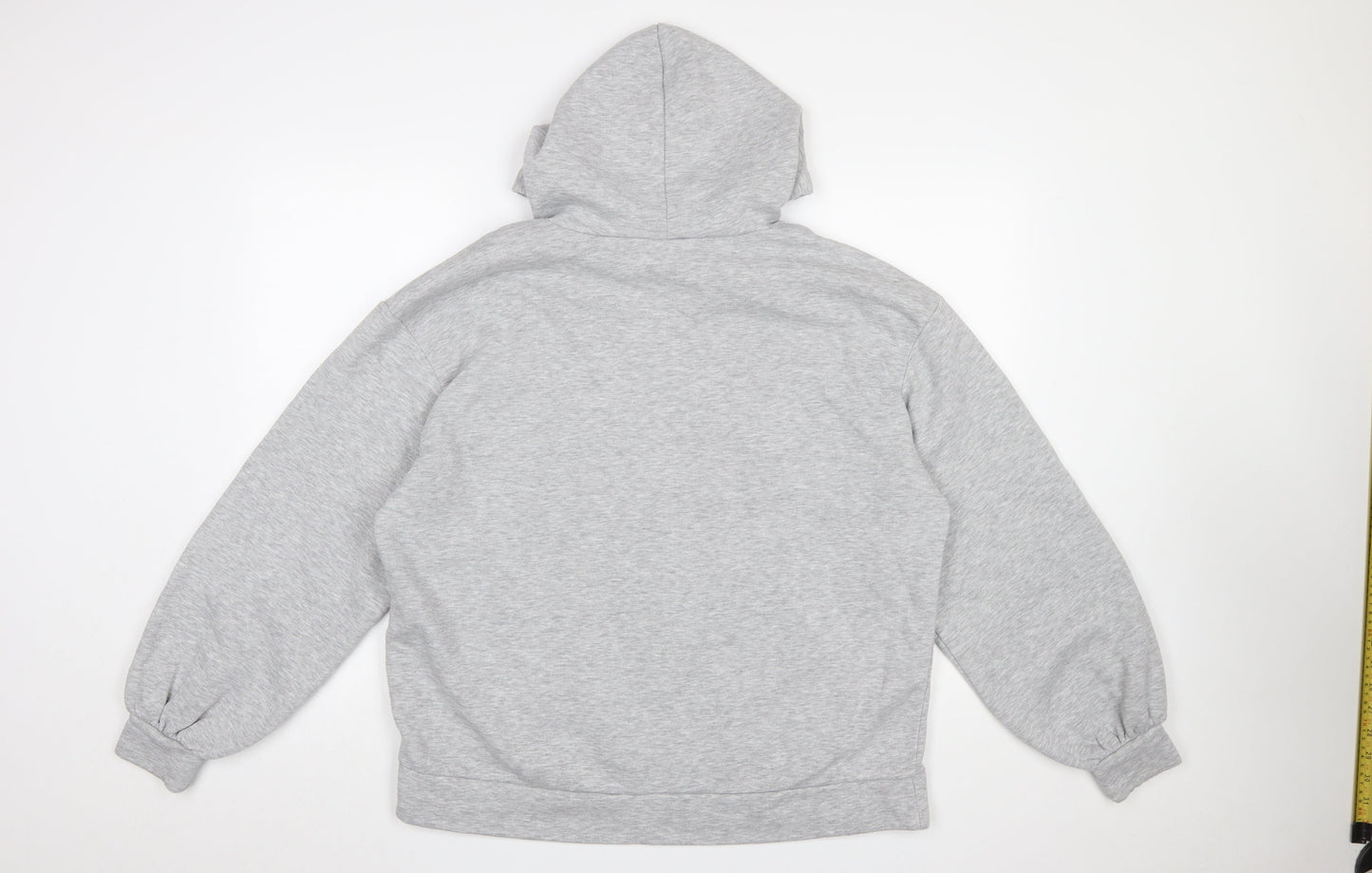 ASOS Design Women’s Grey Pullover Hoodie Size 12 Relaxed Fit
