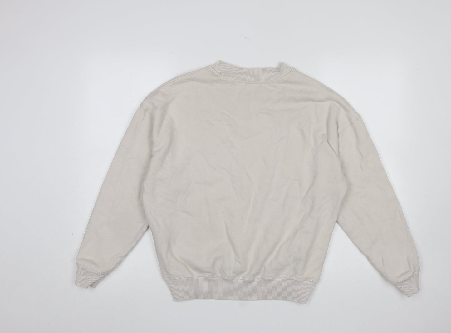 Gilly Hicks Women’s Beige Pullover Sweatshirt XS Crew Neck Fleece