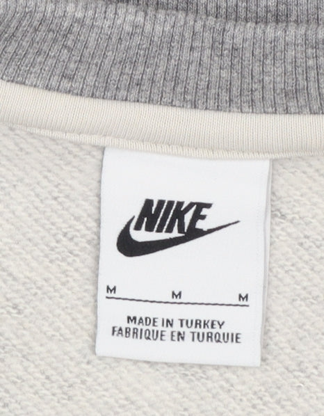 Nike Men's Grey Crew Neck Regular Fit Sweatshirt Medium