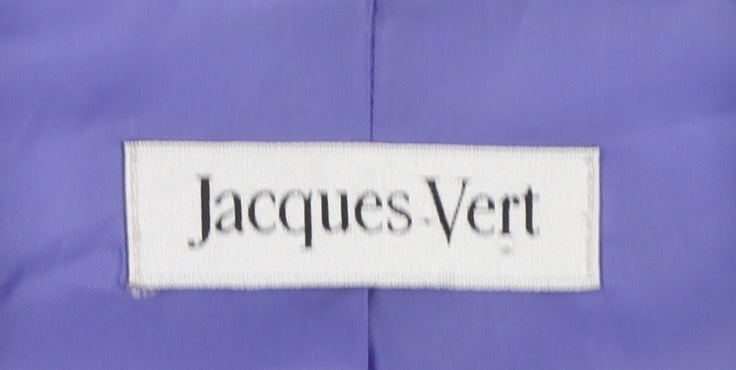 Jacques Vert Women's Purple Size 18 Short Sleeve Suit Jacket