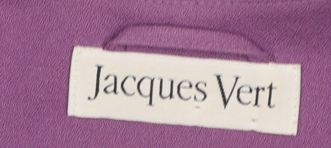 Jacques Vert Women's Purple Wool Blend Long Blazer Size 16