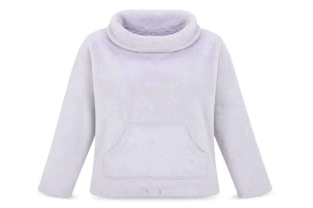 FatFace Women Lilac Pullover Fleece Sweatshirt UK 12 Regular Fit