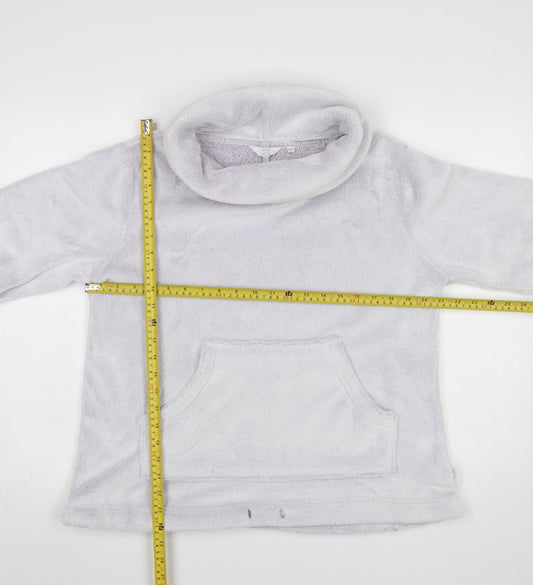 FatFace Women Lilac Pullover Fleece Sweatshirt UK 12 Regular Fit