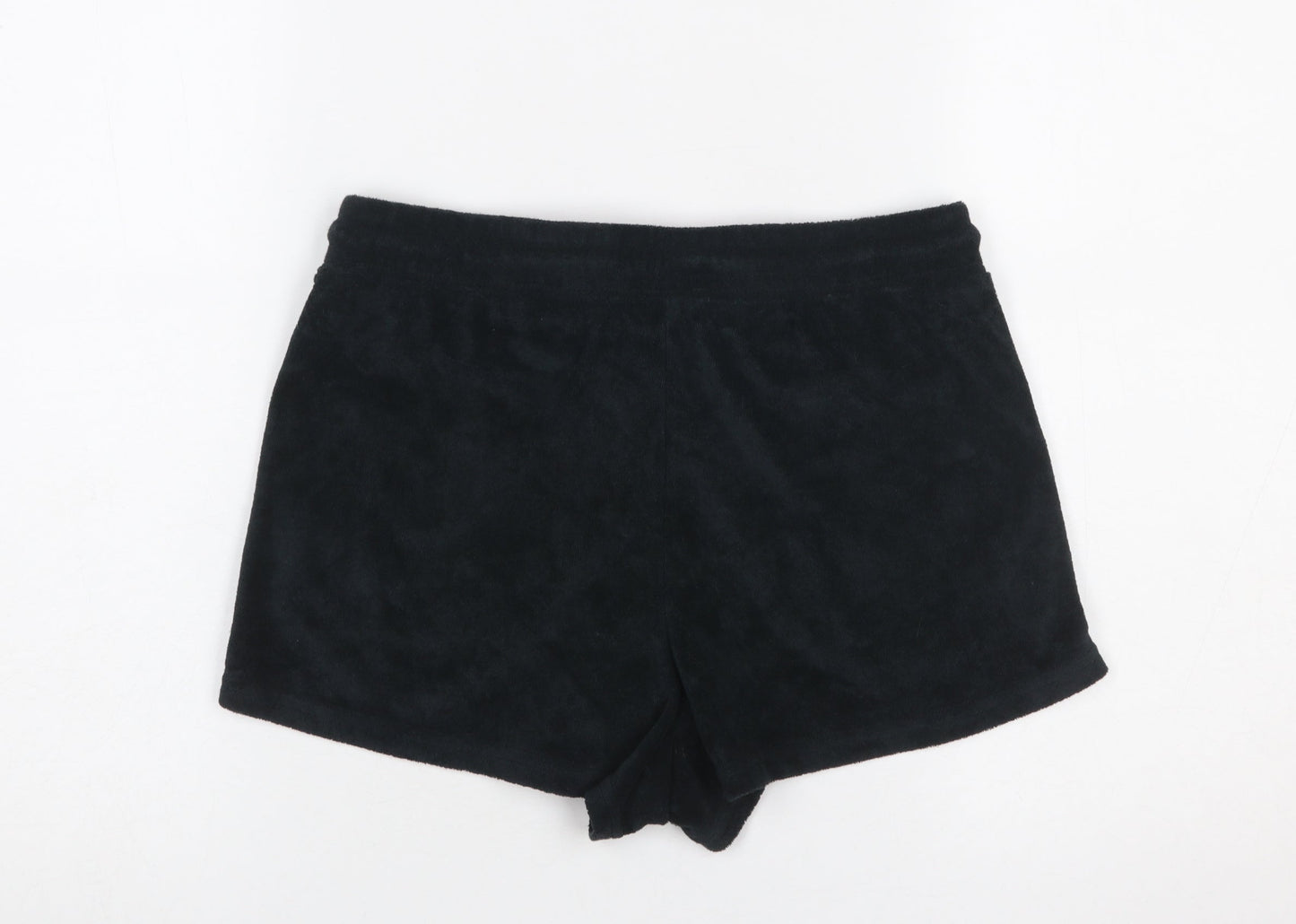 Fabletics Women Black S Sweat Shorts Cotton Blend Drawstring