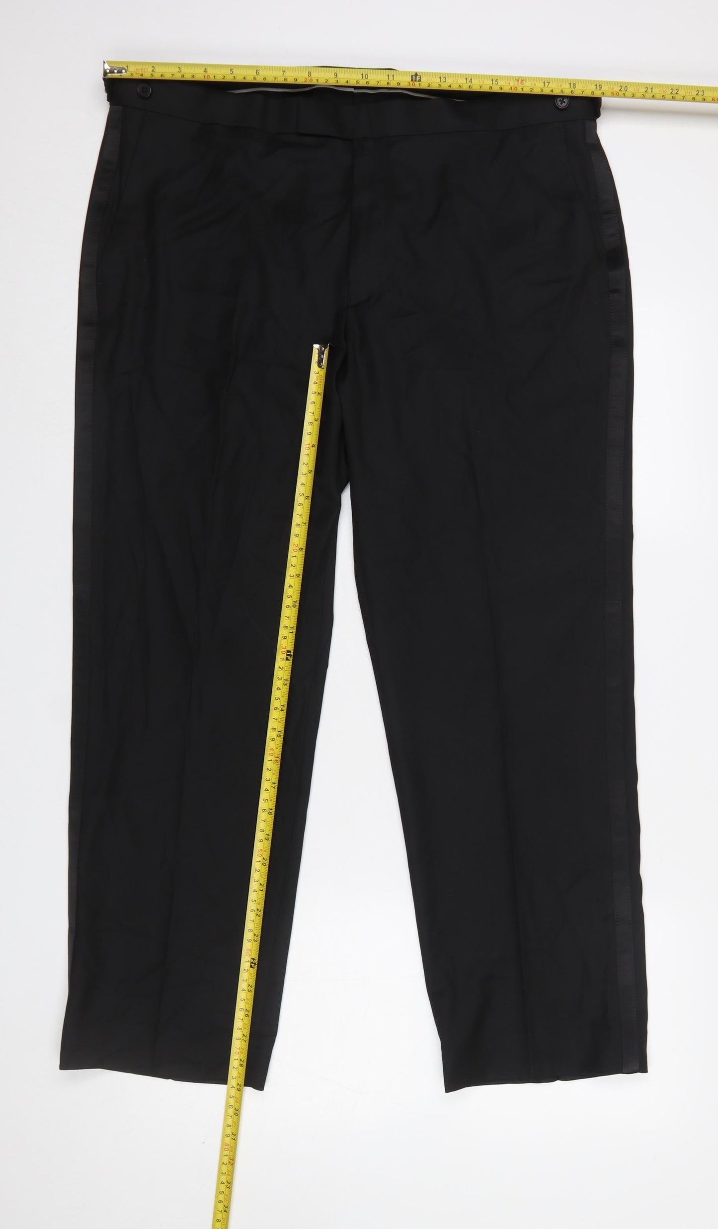 Marks and Spencer Men’s Black Regular Fit Dress Pants 38S