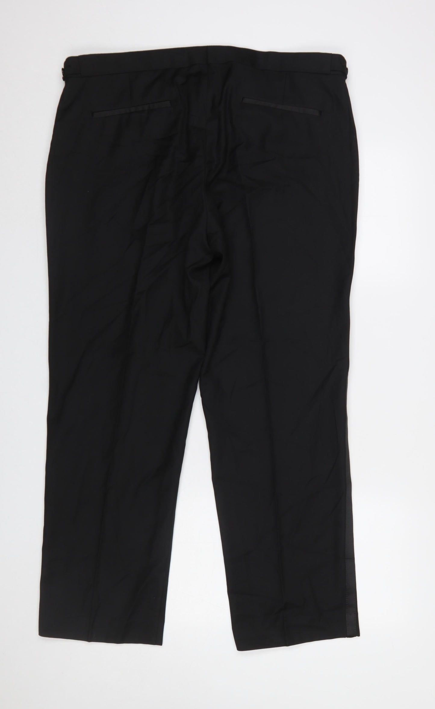 Marks and Spencer Men’s Black Regular Fit Dress Pants 38S