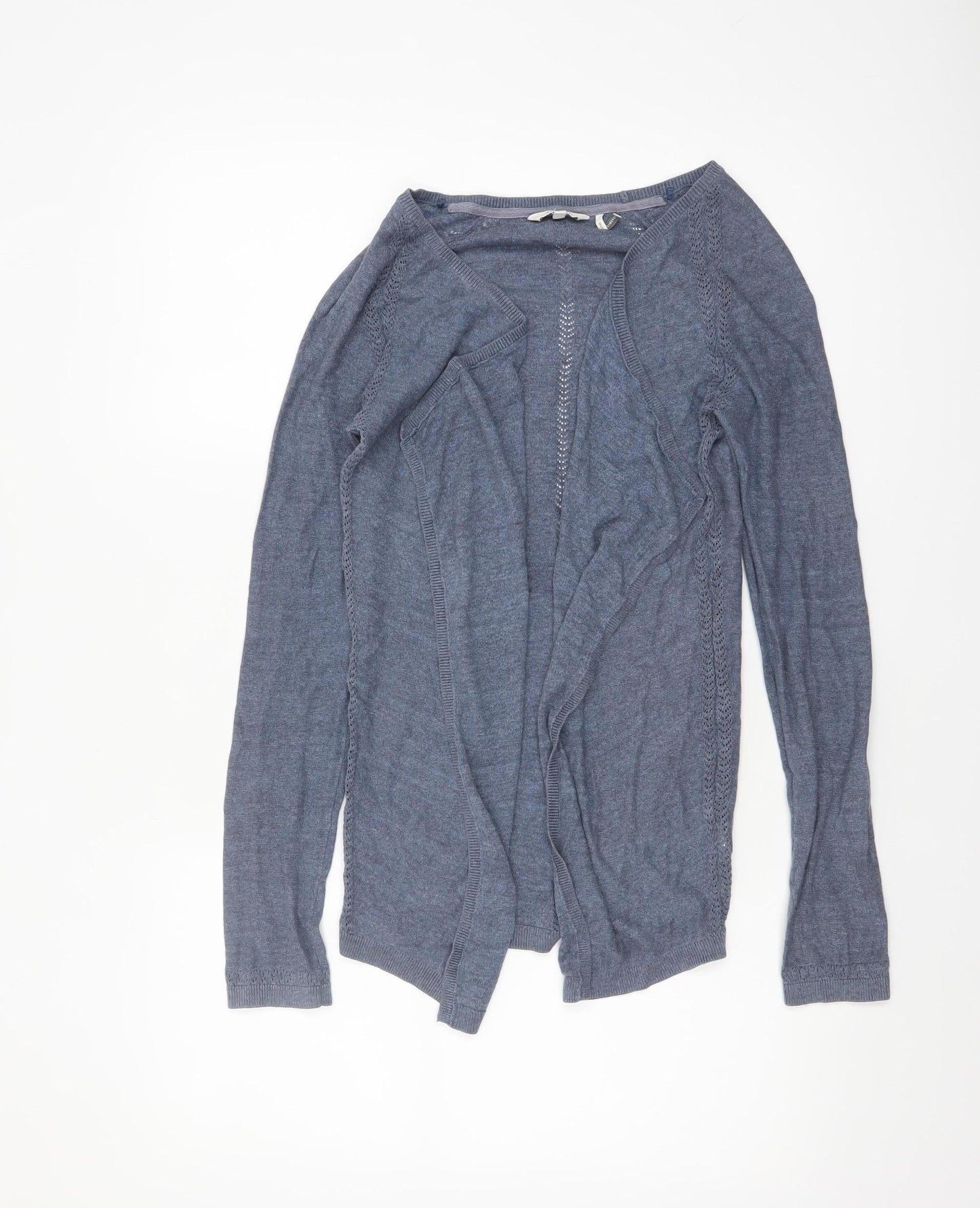 FatFace Women's Blue Cotton Long Sleeve Open Cardigan Size 8