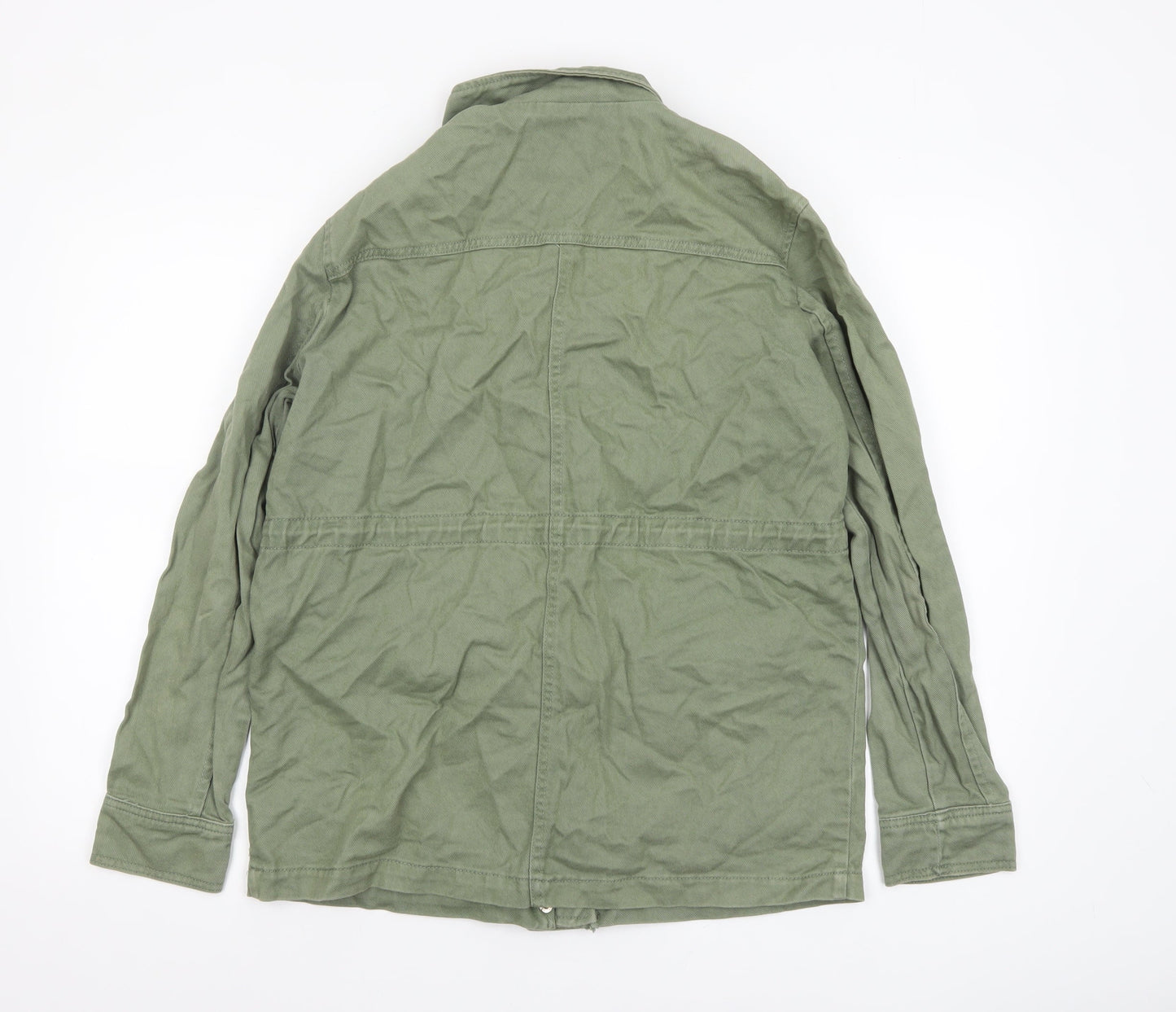 New Look Womens Green Size 12 Military Cotton Jacket