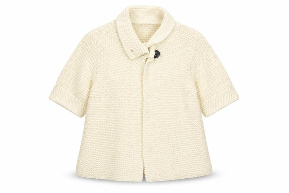 Part Two Women's Ivory Wool Chunky-Knit Cardigan L