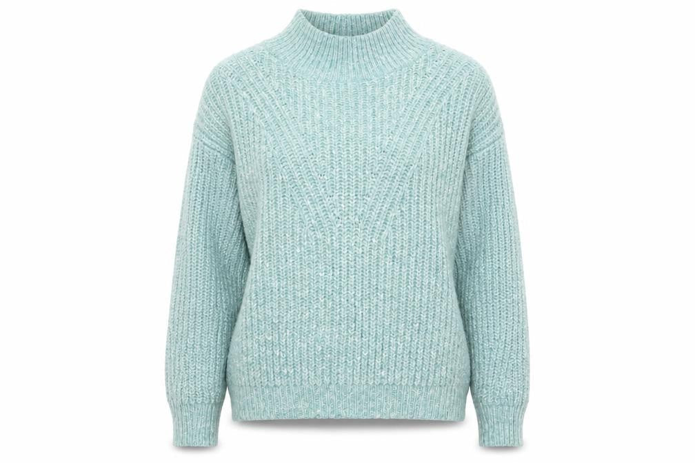 Marks and Spencer Women’s Green Chunky Knit High Neck Pullover Jumper XL