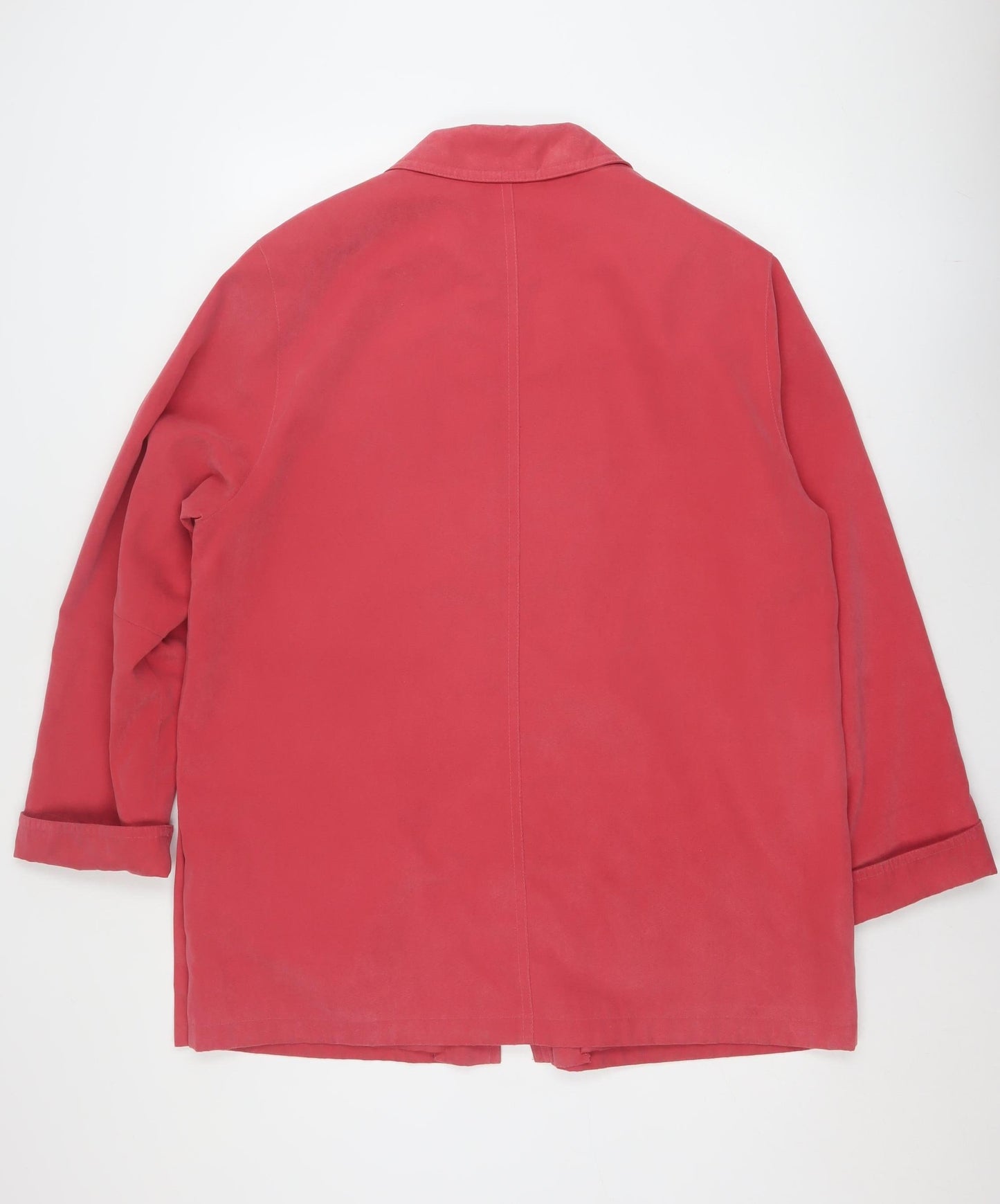 C.F.E. Classic Club Women's Red Button-Up Short Jacket Size 14 Polyester