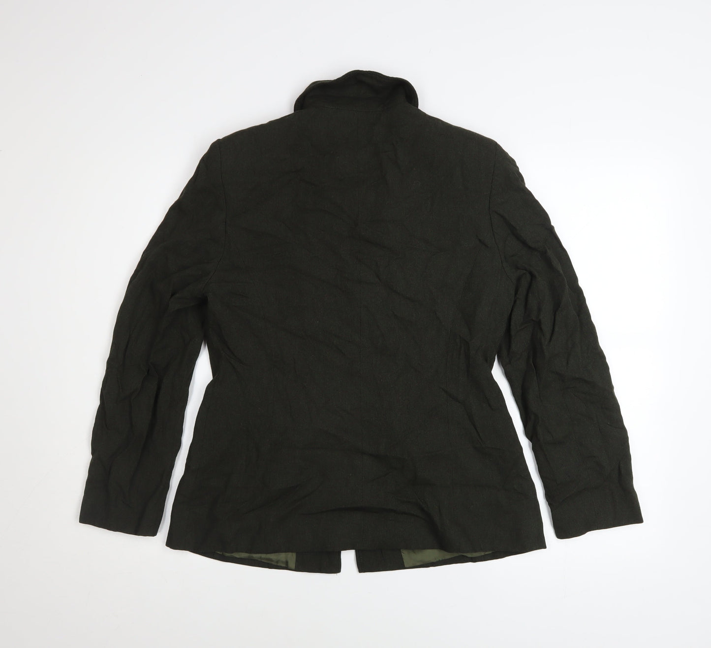 Ambience Women’s Black Zip Jacket Size 12 Classic Lined Style