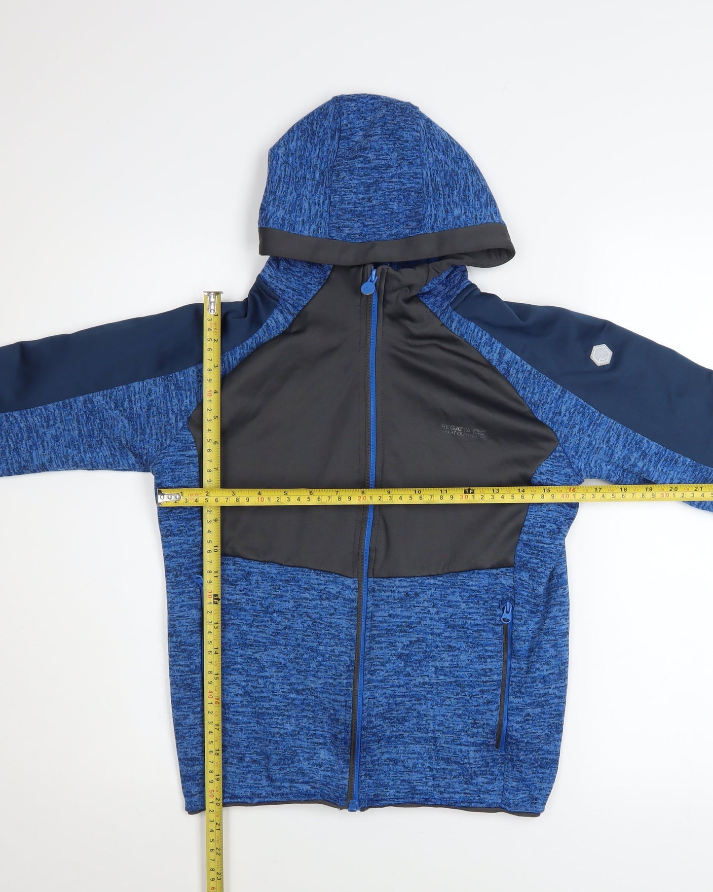 Regatta Boys Blue Full Zip Hooded Fleece Activewear Jacket 13 Years