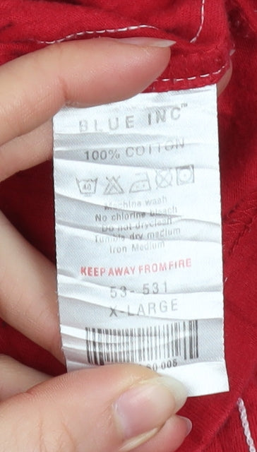 Blue Inc Men’s Red Kyoto 8 Graphic Cotton T-Shirt XL