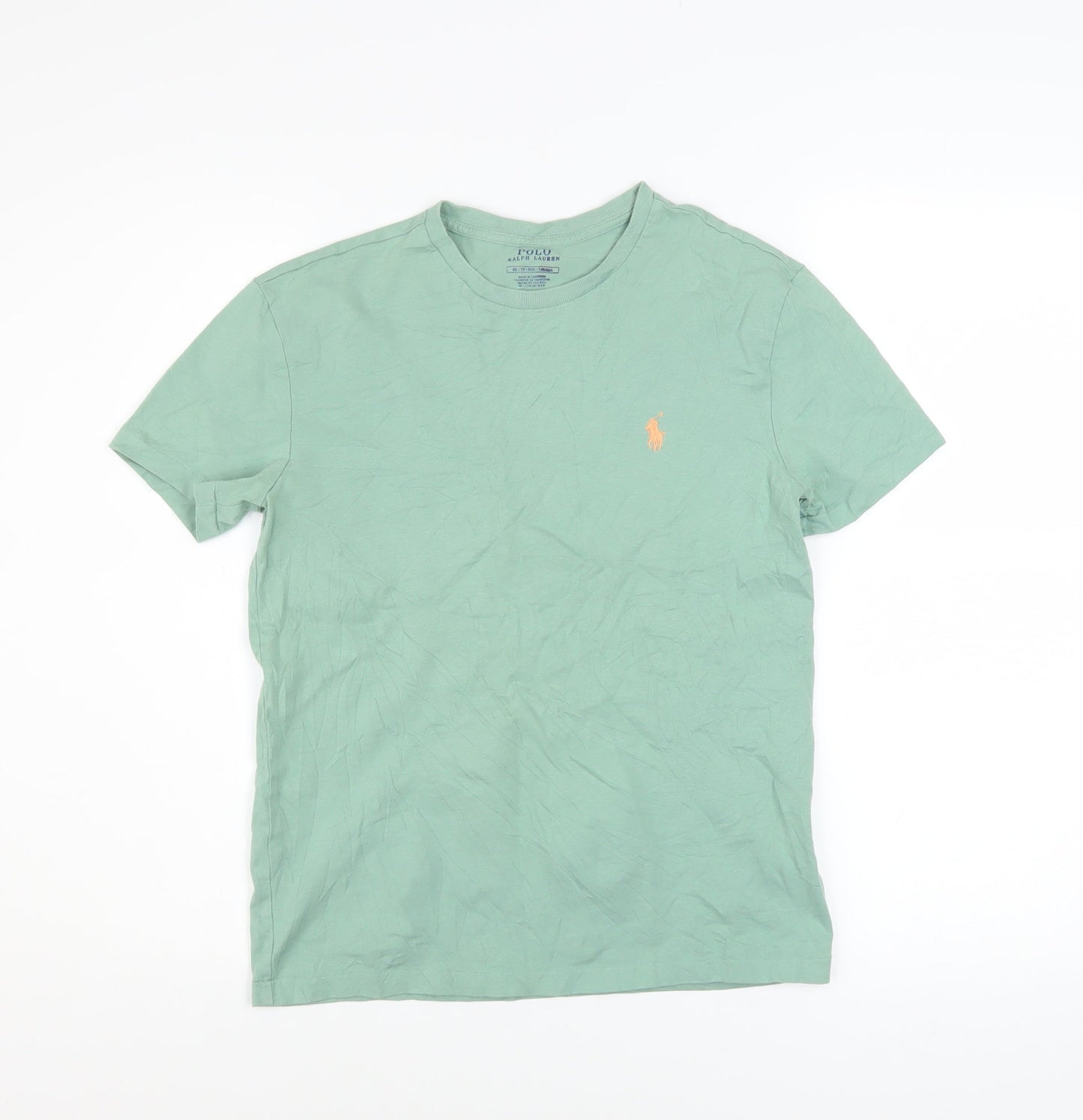 Ralph Lauren Boys Green Cotton Short Sleeve Logo T-Shirt XS
