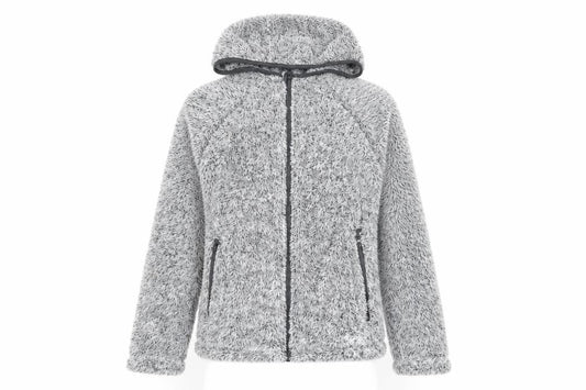 Peter Storm Women’s Grey Fleece Hooded Full Zip Jacket Size 8