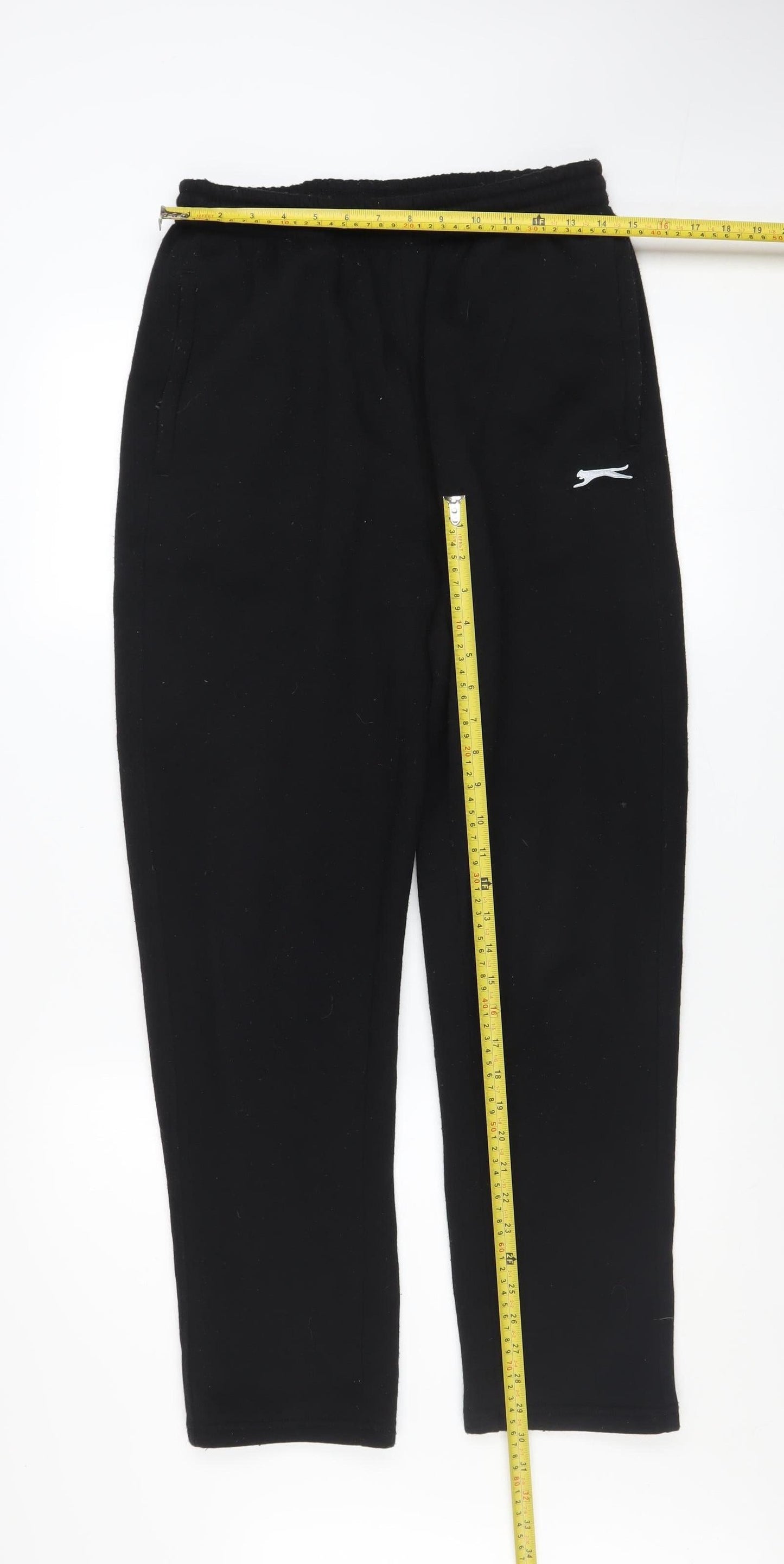 Slazenger Men's Black M Fleece Sweatpants Activewear Trousers