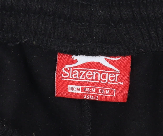 Slazenger Men's Black M Fleece Sweatpants Activewear Trousers