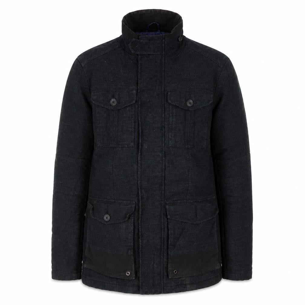 Easy Men’s Black Military Style Cotton Jacket Size S
